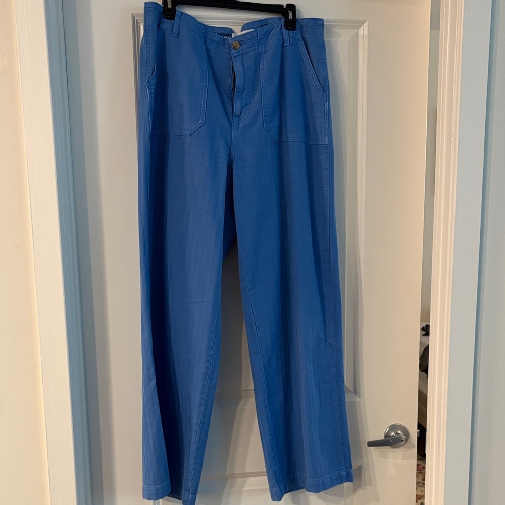 Old Navy Wide-Leg Jeans in Bright Blue 14 tall